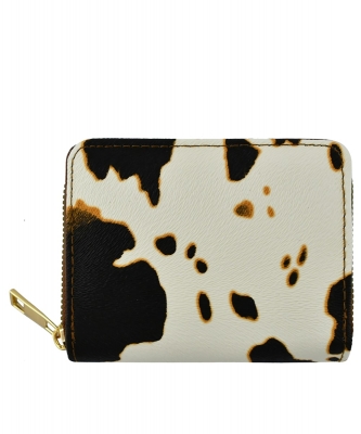 Fashion Accordion Bi-fold Wallet AD025 BROWN/COW